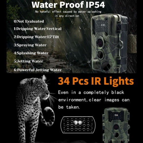 PR1000 2 pouces LCD Écran infrarouge Vision nocturne Motion Mouvement de chasse à la faune SH14261323-07