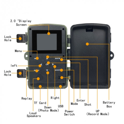 PR2000 2 pouces LCD Écran infrarouge Vision nocturne SH143087-07