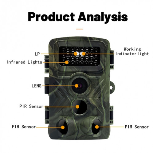 PR3000 2 pouces LCD Écran infrarouge Vision nocturne Caméra de la faune SH14341861-07