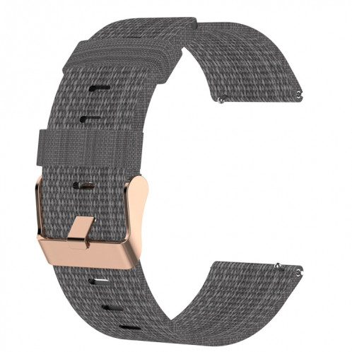 Pour ID205 Band de montre tressée en nylon de 19 mm (gris foncé) SH701L1190-06