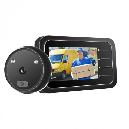ESCAM C22 Visionneuse de porte numérique à écran numérique de 2,4 pouces, Vision nocturne de support, carte TF, prenez des photos et des vidéos SE1474215-09