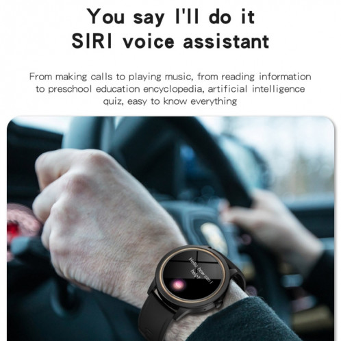 A60 1,32 pouce IPS HD Screen Smart Watch, support Bluetooth Call / Hyperpwek Restern Survering (noir) SH701B1845-07