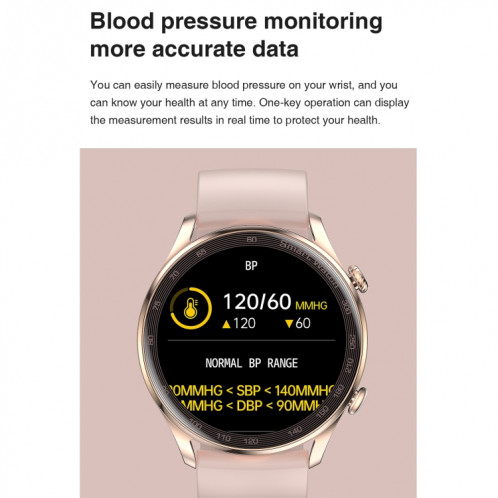 AK32 1,36 pouce IPS Tactile Scred Smart Watch, support Bluetooth Call / Blood Oxygin Survering, Style: Silicone Watch Band (Silver Black) SH801C1735-07