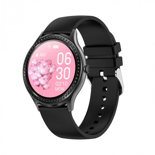 AK35 1,32 pouce IPS Color Screen Smart Watch, Soutenir la surveillance du sommeil / Surveillance de l'oxygène sanguin (bande de montre en silicone noir) SH301B796-07