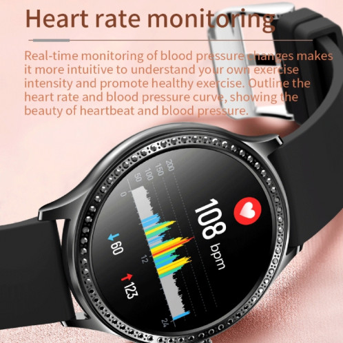 AK35 1,32 pouce IPS Color Screen Smart Watch, Soutenir la surveillance du sommeil / Surveillance de l'oxygène sanguin (bande de montre en silicone noir) SH301B796-07