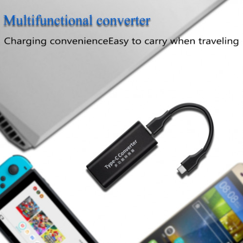 Jorindo 45W DC 7.9 x 5,5 mm Pobite féminine vers USB-C / Type-C Male Plug Power Adapter Converter for Notebook SH2501722-07