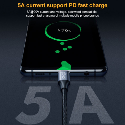 1M 10Gbps USB-C / Type-C Male à mâle Câble de transmission de données de charge mâle SH2602619-07