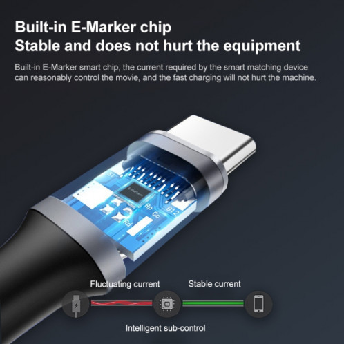 1M 10Gbps USB-C / Type-C Male à la charge de charge Female Câble d'extension de transmission SH2802291-07
