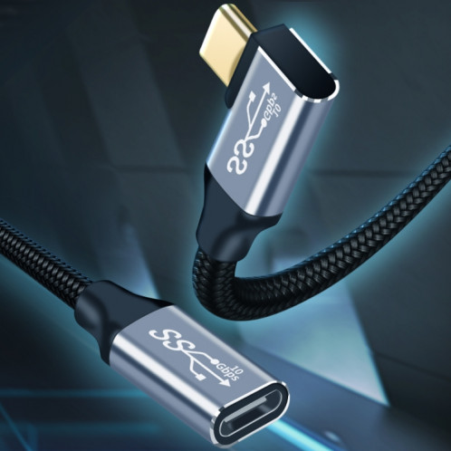 1M 10Gbps USB-C / Type-C femelle mâle de charge mâle de chargement de données de transmission d'extension SH3303949-07