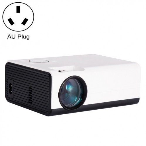T01 800x480 2200 Lumens Mini LCD Digital Projecteur, Version de base, Plug AU (Blanc Black) SH304A203-07