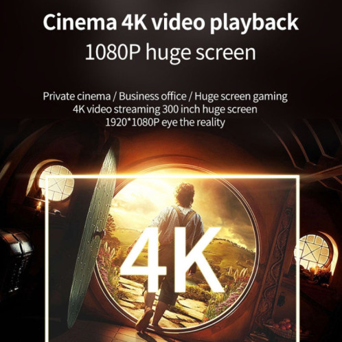 T01 800x480 2200 Lumens Mini LCD Digital Projecteur, version Android, Plug (Blanc Blanc) SH604A1275-07