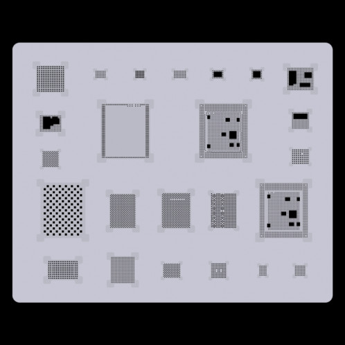 Mijing 3D BGA Solder Reball Tin Plant Net, Modèle: A14 SM09071820-02