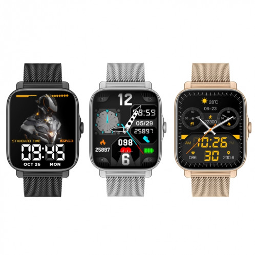 GT30 1,69 pouce TFT Screen Smart Watch, acier BNAD IP67 Assistance imperméable Call Bluetooth / Modes de sport multiples (argent) SH001B151-07