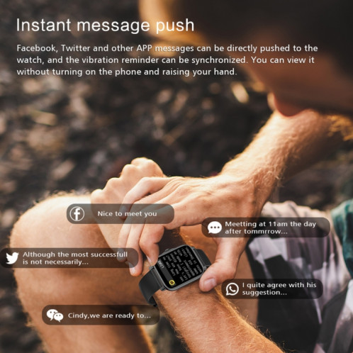 GT30 1,69 pouce TFT Screen Smart Watch, acier BNAD IP67 Assistance imperméable Call Bluetooth / Modes de sport multiples (argent) SH001B151-07