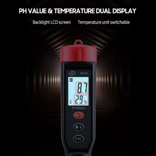 Tester de pH numérique Benetech GM760 SB22911086-010