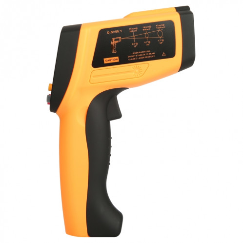 Thermomètre infrarouge Affichage de l'écran LCD Benetech GM1500, batterie non incluse SB22951963-07