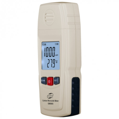 GM8805 Compteur de monoxyde de carbone numérique portable, pile non incluse SH2299602-05