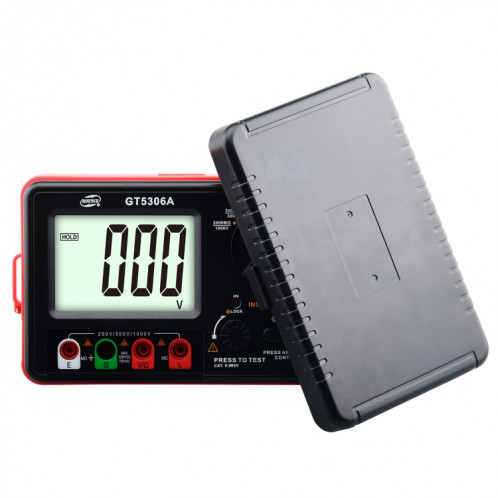 Testeur de résistance à l'isolation Benetech GT5306A, batterie non incluse SB23001320-09