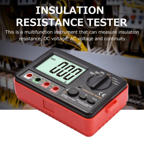 Testeur de résistance à l'isolation Benetech GT5306A, batterie non incluse SB23001320-09