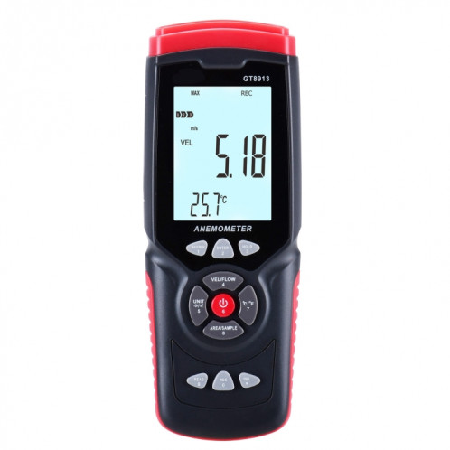 Beetech GT8913 Anemomètre à fil chaud numérique Handheld Digital, batterie non incluse SH23071180-09