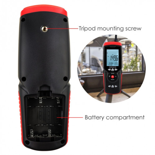 Beetech GT8913 Anemomètre à fil chaud numérique Handheld Digital, batterie non incluse SH23071180-09