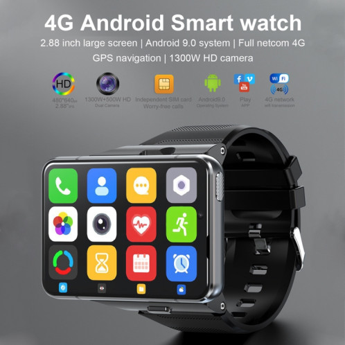 S999 2.88 inch TFT Screen 4G Smart Watch, Android 9.0 4GB+64GB(Gold) SH201B1767-08