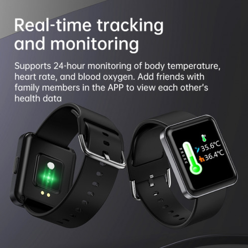 Q333 1,7 pouces Écran Sports Bluetooth Smart Watch (Noir) SH101A687-06