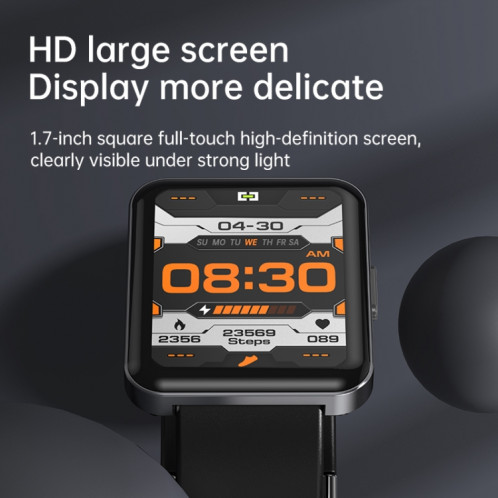 Q333 1,7 pouces Écran Sports Bluetooth Smart Watch (Noir) SH101A687-06