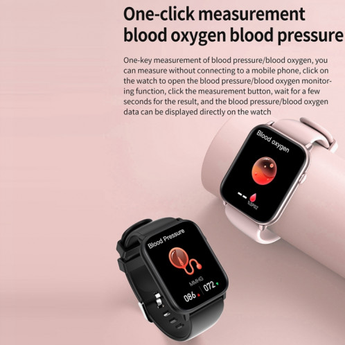 Q28 Pro 1,8 pouce Screen Smart Watch, 64 Mo + 128 Mo, Support Surveillance de la fréquence cardiaque / Call Bluetooth / Surveillance de l'oxygène sanguin (or rose) SH201B1521-011