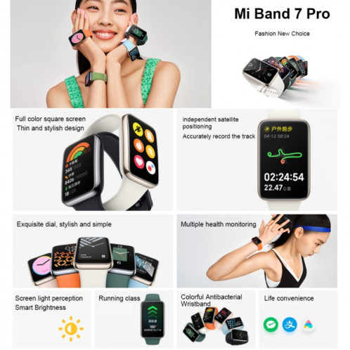 Original Xiaomi Mi Band 7 Pro Smart Watch, écran AMOLED de 1,64 pouce, Soutenir les modes de surveillance de l'oxygène sanguin / 117 (blanc) SX701A457-014