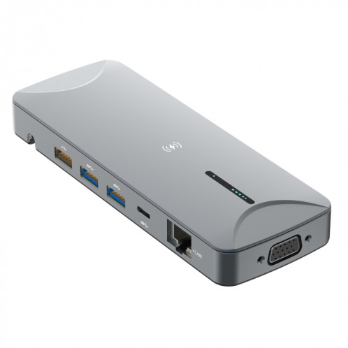 V240 12-en-1 USB-C / Type-C multi-C 3.1 Station d'amarrage du hub masculin (Gery) SH701B391-06