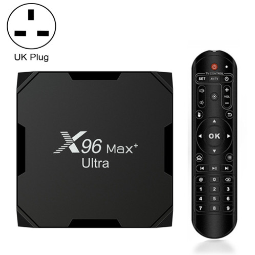 H96 MAX + Ultra 4 Go + 32 Go Amlogic S905X4 8K Smart TV Box Android 11.0 Player multimédia, Plug Type: UK Plug SH2504318-011