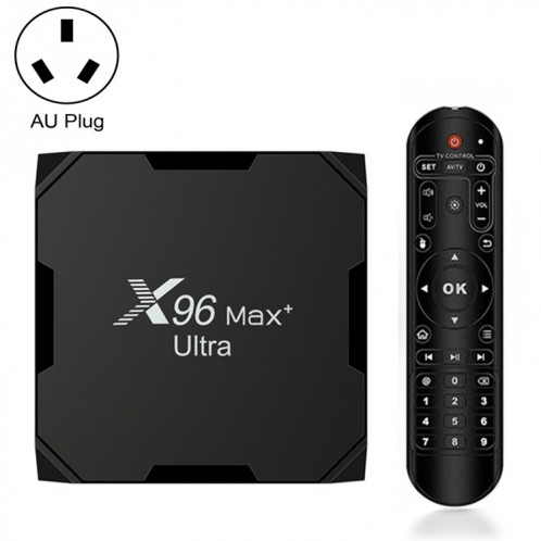 X96 MAX + Ultra 4 Go + 64 Go Amlogic S905X4 8K Smart TV Box Android 11.0 Player multimédia, Type de fiche: Plug SH2601389-011