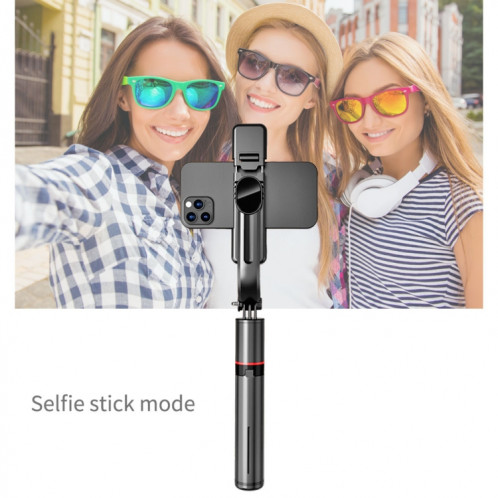 L12D Bluetooth Télécommande Détachable Fill Light Trépied Selfie Stick Support de Téléphone SH26191001-08