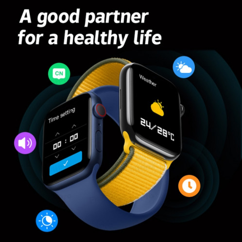 T900 PRO MAX Montre intelligente à écran LCD de 1,71 pouces, prend en charge les appels Bluetooth / plusieurs modes de sport (bleu) SH101D1073-07