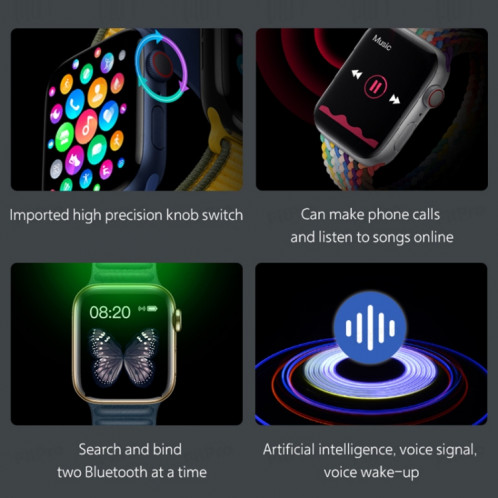 T900 PRO MXA Montre intelligente à écran LCD 1,69 pouces, prend en charge les appels Bluetooth / plusieurs modes de sport (rouge) SH401E1498-07