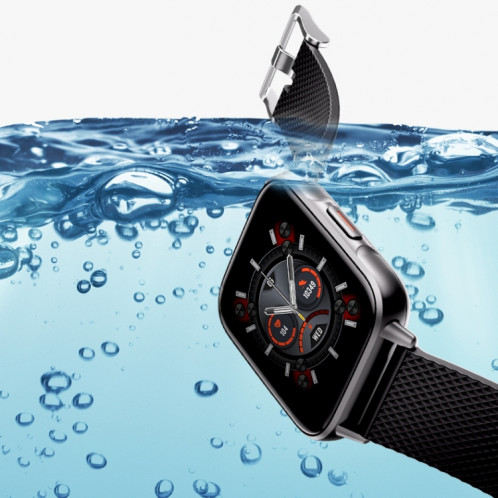 FW02 1,7 pouces écran carré bracelet en silicone montre de santé intelligente prend en charge la fréquence cardiaque, la surveillance de l'oxygène sanguin (vert) SH201C871-07