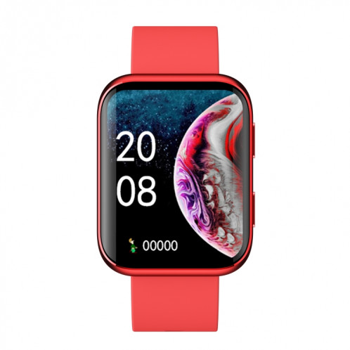 La montre intelligente à écran carré GX08 de 1,69 pouces prend en charge la détection de la fréquence cardiaque, la détection de la pression artérielle, la détection de l'oxygène sanguin (rouge) SH801C1369-07