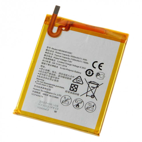 Remplacement de batterie Li-polymère HB396481ECW pour Huawei MaiMang 4 / G8 / G7 Plus / D199 / Honor 5A / Honor 5X, Canada sont disponibles SH17031978-04