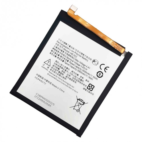 Remplacement de la batterie Li-polymère HE342 3060 mAh pour Nokia 5.1 Plus / X5 / 6.1 Plus / X6 SH870673-04
