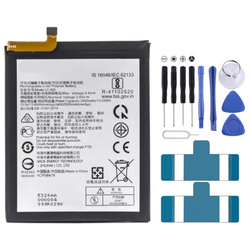 Remplacement de la batterie Li-polymère LC-620 3500 mAh pour Nokia 7.2, Remarque importante : pour les batteries au lithium, seuls des moyens d'expédition sécurisés vers l'Union européenne (27 pays), le Royaume-Uni, SH87091879-04
