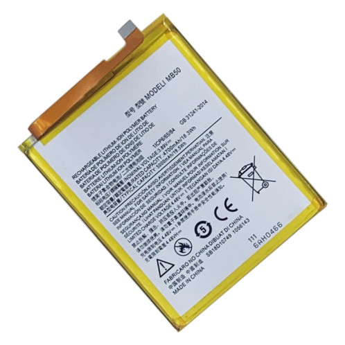 Remplacement de la batterie Li-polymère MB50 5000 mAh pour Motorola Edge S30, Remarque importante : pour les batteries au lithium, seuls des moyens d'expédition sécurisés vers l'Union européenne (27 pays), le SH87291338-04