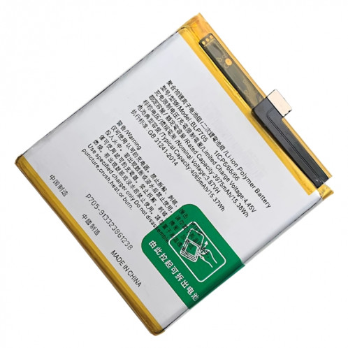 Remplacement de la batterie Li-polymère BLP705 4065 mAh pour OPPO Reno 10X Zoom, Remarque importante : pour les batteries au lithium, seuls des moyens d'expédition sécurisés vers l'Union européenne (27 pays), le SH8824215-04