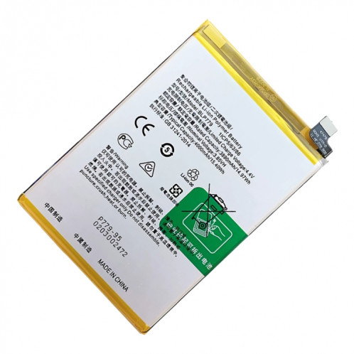 Remplacement de la batterie Li-polymère BLP779 4000 mAh pour OPPO A92s / Reno4 Z 5G / A73 4G / F17 / F17 Pro, Canada sont disponibles SH8835132-04