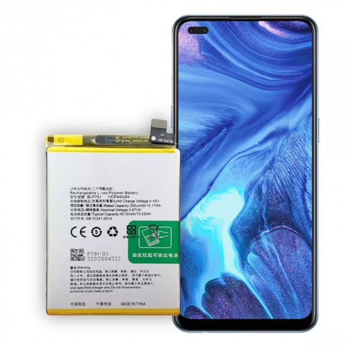 Remplacement de la batterie Li-polymère BLP791 pour OPPO Reno4 4G, Remarque importante : pour les batteries au lithium, seuls des moyens d'expédition sécurisés vers l'Union européenne (27 pays), le Royaume-Uni, SH88401502-06