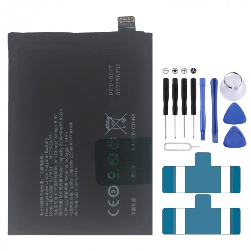 Remplacement de la batterie Li-polymère BLP831 pour OPPO Find X3 / Find X3 Pro SH8851239-04