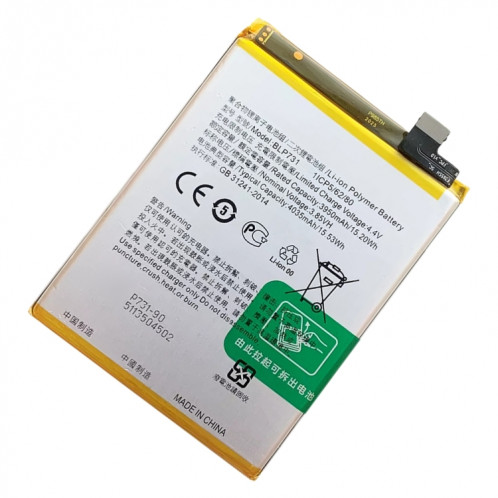 Remplacement de la batterie Li-polymère BLP731 4035 mAh pour Realme Q / Realme 5 Pro, Remarque importante : pour les batteries au lithium, seuls des moyens d'expédition sécurisés vers l'Union européenne (27 pays), SH8855638-05