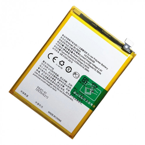 Remplacement de la batterie Li-polymère BLP693 4230 mAh pour Realme 3, Remarque importante : pour les batteries au lithium, seuls des moyens d'expédition sécurisés vers l'Union européenne (27 pays), le Royaume-Uni, SH8859938-04