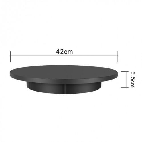 Présentoir rotatif de charge de 42 cm, plateau tournant de prise de vue vidéo, charge : 100 kg, prise d'alimentation : (noir) SH402A830-07