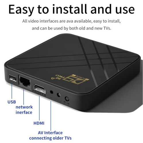 D9 PRO 2.4G/5G WIFI 4K HD Android TV Box, mémoire : 8 Go + 128 Go (prise UK) SH401D1191-07